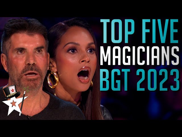 TOP FIVE BEST MAGICIANS 2023 - Britain's Got Talent! These Auditions STUNNED The Judges