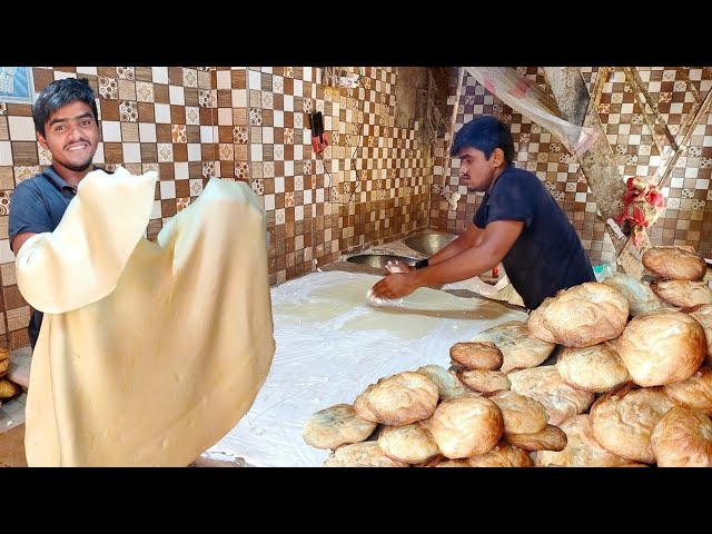 PUFF PASTRY MAKING PROCESS | Special Morning Breakfast TANDOORI BAKARKHANI | Street Food Lahore.