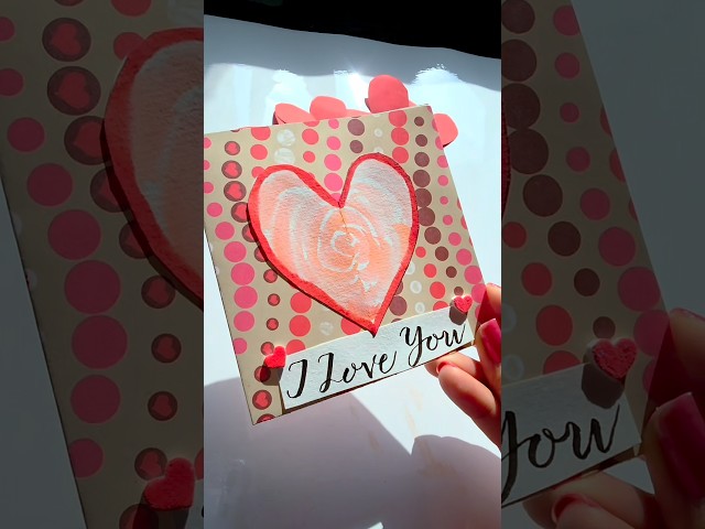 DIY valentines card ♥️ #trendingshorts #youtubeshorts #diy #valentinesday #love