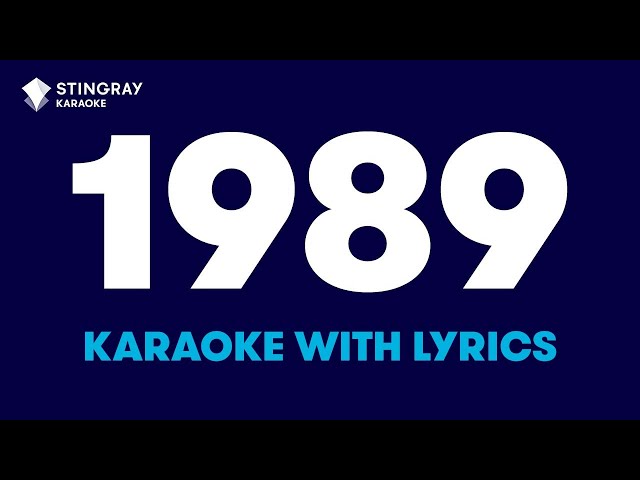 BEST SONGS FROM 1989 IN KARAOKE WITH LYRICS | Non Stop Karaoke Music Playlist by @StingrayKaraoke