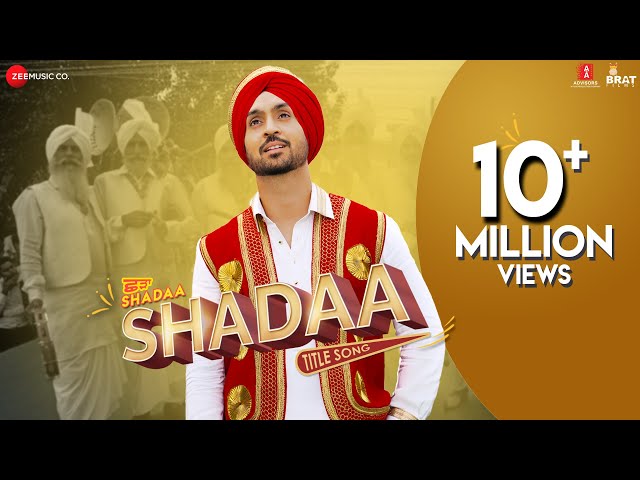 SHADAA TITLE SONG | Diljit Dosanjh| Neeru Bajwa| SHADAA | Latest Punjabi Folk Bhangra Song