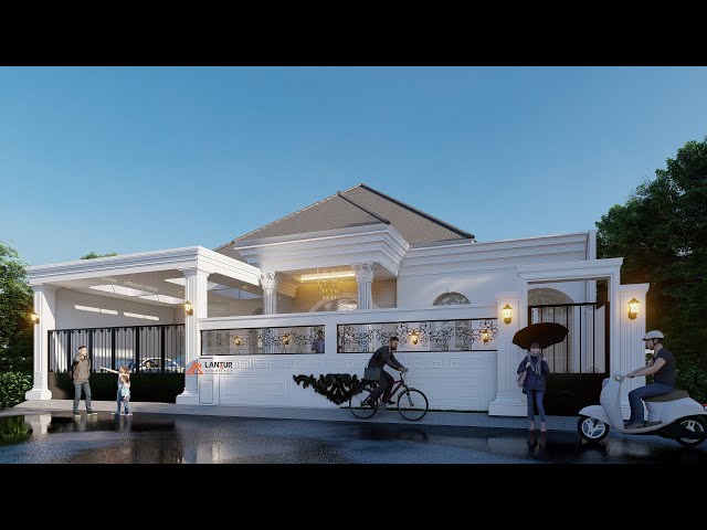 DESAIN RUMAH MODERN KLASIK UKURAN 16X20 M DI MADIUN