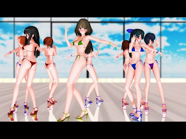 【MMD・VR180】Follow the Leader（泉・楓・奏・加蓮・沙紀・聖來・千秋・文香）