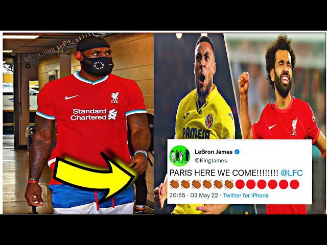 LeBron James react  to Liverpool he's a real Liverpool fan . #football #liverpool