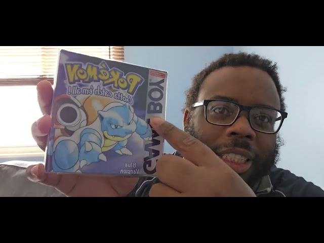 Mrjikser comparing pokemon blue real box to reproduction pokemon blue box 2023