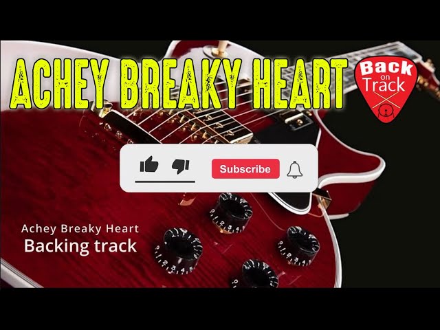 Easy Guitar backing track (Achey Breaky Heart) with chords