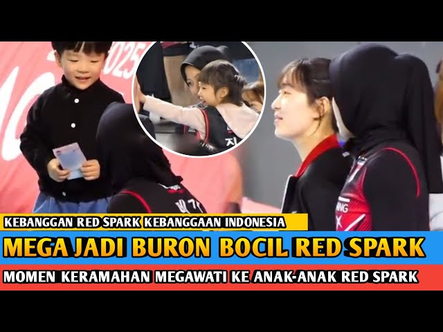 MOMEN GEMES MEGA❗JEON DA BIN & BOCIL RED SPARK SENANG MELIHAT KERAMAHAN MEGAWATI