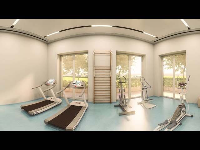 GYM (360°render) @ Hunimed Student House