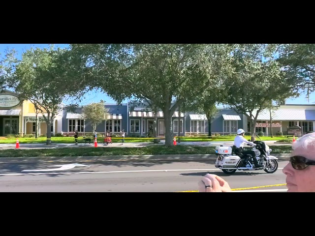 2020 Trump Motorcade to Pelican Golf Club in Belleair, FL