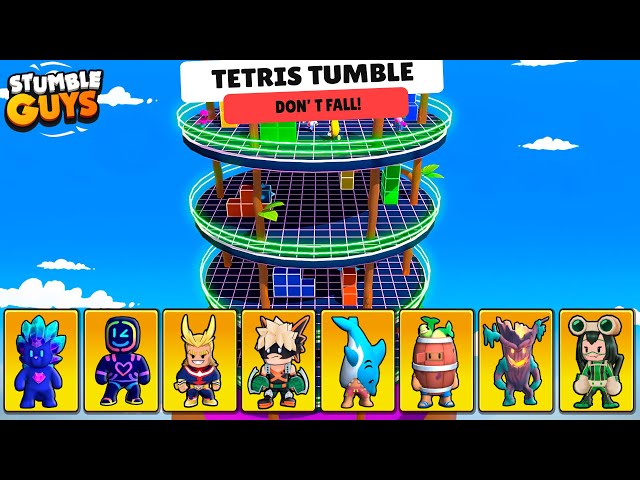 ALL NEW SKIN 0.77 vs New Map TETRIS TUMBLE🔥 Stumble Guys