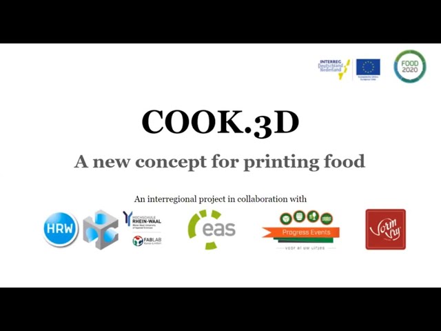 Cook.3D, new concept for 3D Food Printing by Gaia Di Martino