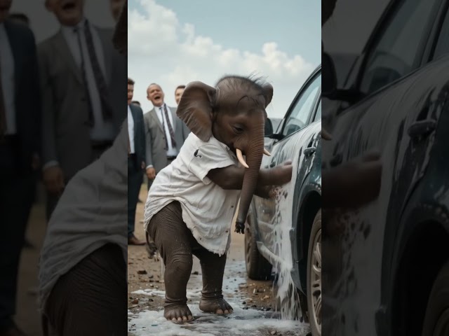 The Baby Elephant’s Journey#animals#cuteanimals