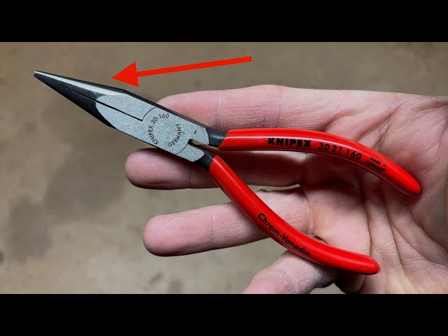 Strong and Precise Needle Nose Pliers - Knipex  Long Nose Pliers with Half Round Tips