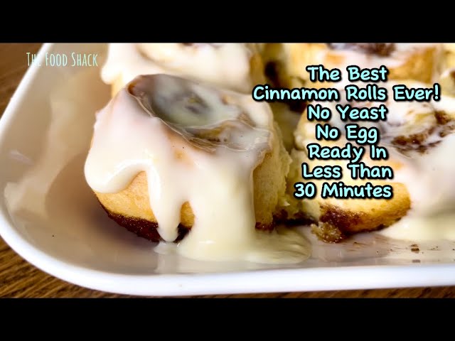 How To Make The Best Cinnamon Rolls Ever - No Yeast, No Eggs! Ready In Under 30 Minutes!