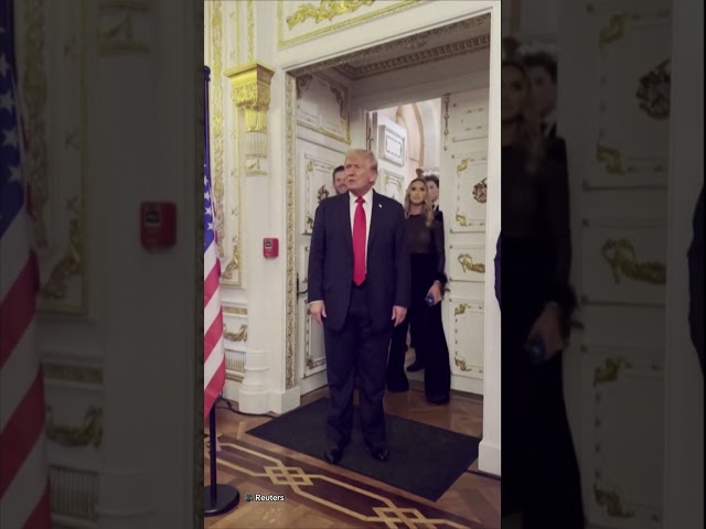 Trump's election night entrance