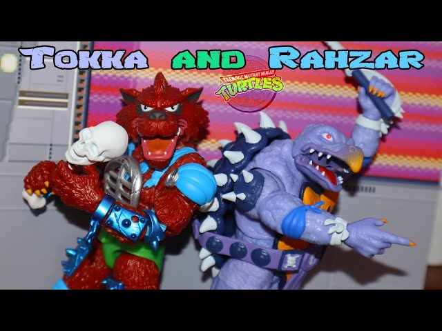 Teenage Mutant Ninja Turtles BST AXN Tokka & Rahzar SDCC 2023 EXCLUSIVES Review | Arcade Colors