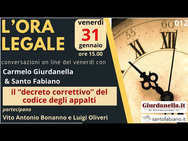 L'ora legale n.11 di venerdì 31 gennaio 2025, ore 15.00