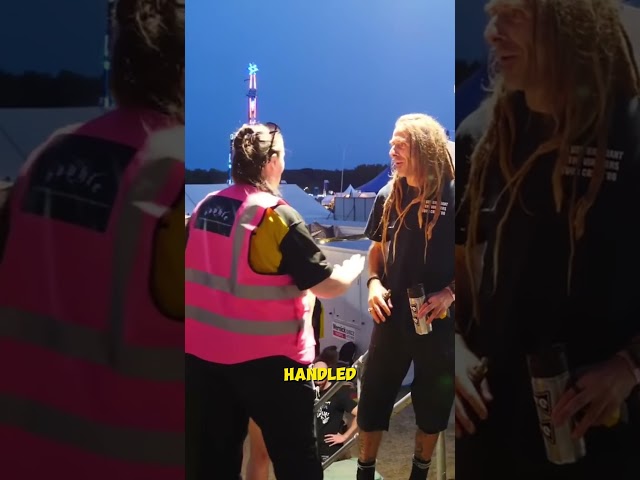 Security Guard Tries to Stop the Lead Singer—You Won't Believe His Reaction! 😲