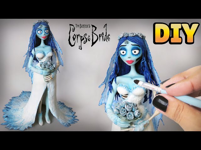 DIY: Como Fazer EMILY, A NOIVA CADÁVER em Biscuit (Corpse Bride Halloween Tutorial)