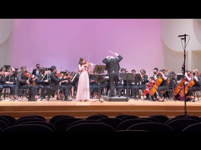 Barber Concerto for Violin - Amber Adkins, Wake Forest