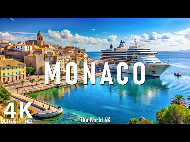 Monaco 4K 🇲🇨 Where Opulence Meets Scenic Beauty on the French Riviera with Calming Music