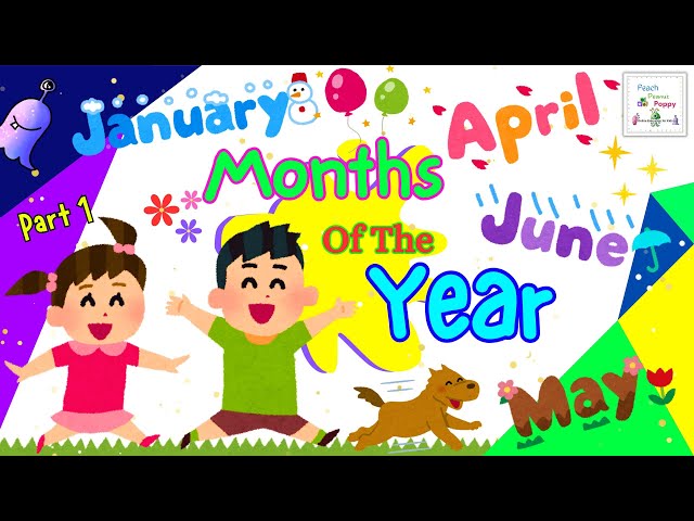 Months Of The Year Song | 12 Months Of The Year - Pronunciation | Best Learning Video For Toddlers