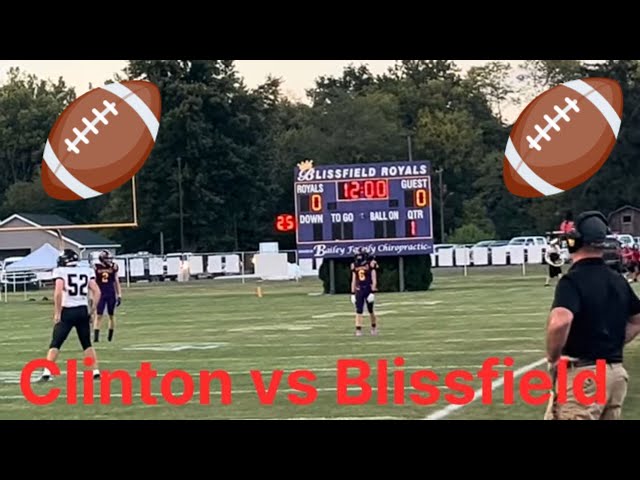 Clinton Football vs Blissfield  9-20-2024 MHSAA Football