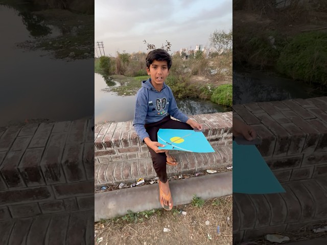 River ka pas patang loot liya #shorts #kite #kiteflying #patang #patangbazi