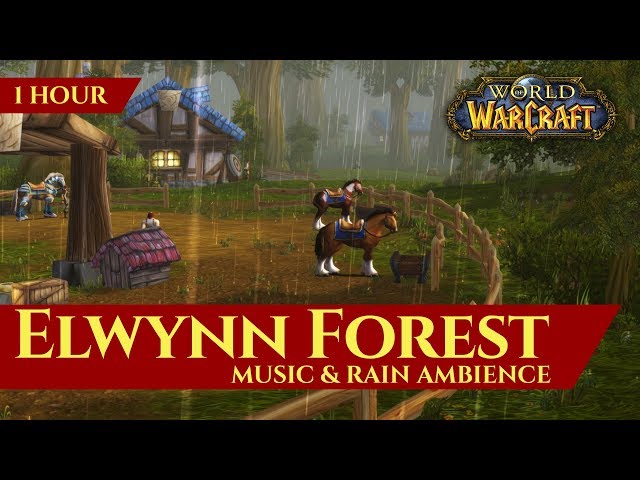 Elwynn Forest - Music & Rain Ambience | World of Warcraft Classic