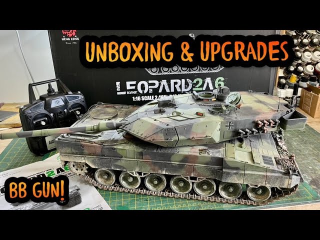 UNBOXING LEOPARD 2A6 RC PANZER TANK HENG LONG 7.0 1/16TH  TOO DANGEROUS FOR KIDS! @Toucan hobby