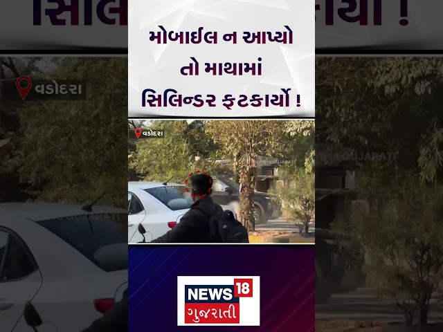 Vadodara Accident News | મોબાઈલ ન આપ્યો તો માથામાં સિલિન્ડર ફટકાર્યો ! | Gujarat|Gujarati News| N18S