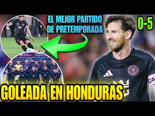 🚨 BRUTAL PARTIDAZO de MESSI en GOLEADA del INTER MIAMI 🤩 DOBLETE de asistencias y GOL en HONDURAS ✅️