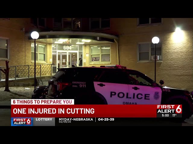 One injured in cutting at City View apartments in Omaha