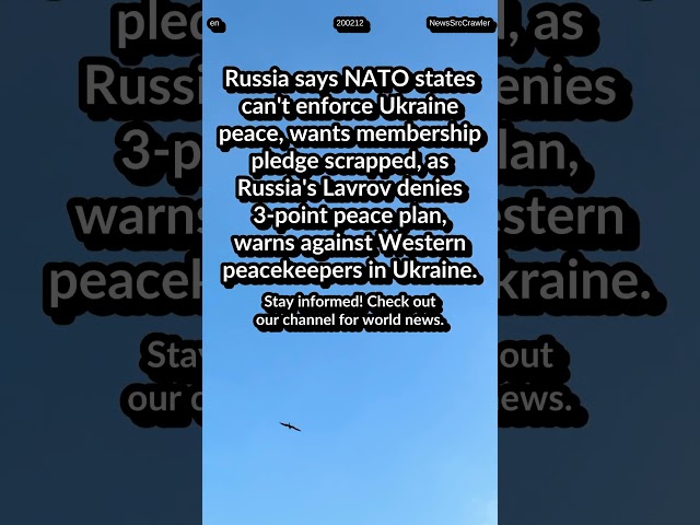 Russia: US lost $300B leaving. Trump blames Ukraine. Russia: NATO not enforce Ukraine peace