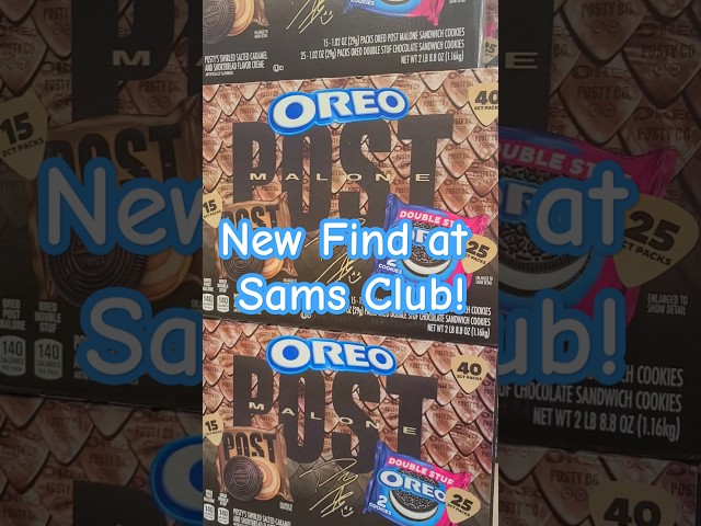 Post Malone Oreos? #new at Sam's Club #fypシ゚ #shopping #snacks #shorts