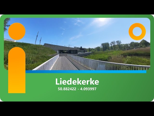 Liedekerke in 360 - Station & Spoorweg naar Denderleeuw een snelweg voor de fiets