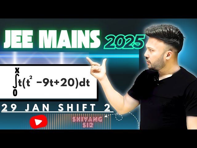 JEE MAIN PYQ 2025 ( 29 Jan   - shift 2 )  || Integration  PYQ || IIT JEE Class12 MATHS #JEE2025