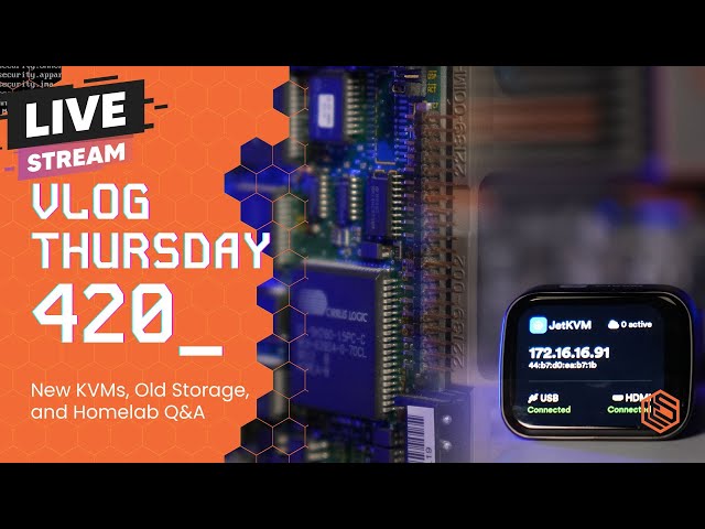 VLOG Thursday 420: New KVMs, Old Storage, and Homelab Q&A