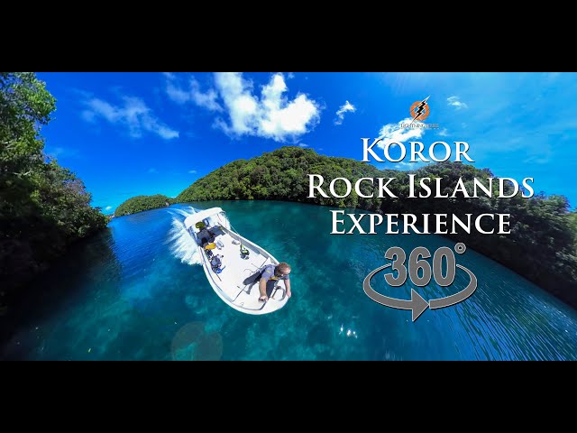 Virtual Reality Palau 2021 boat trip through Rock Islands Experience.