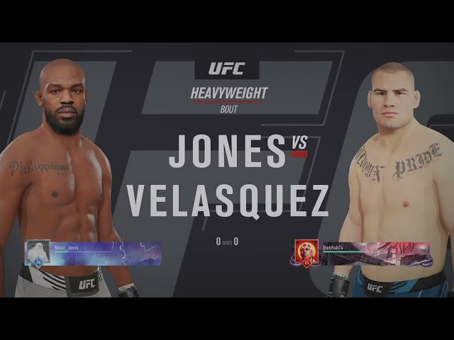 EA SPORTS UFC 4 - 5 Round 25 Min. Fight Jon Jones vs. Cain Velasquez (Great Fight)