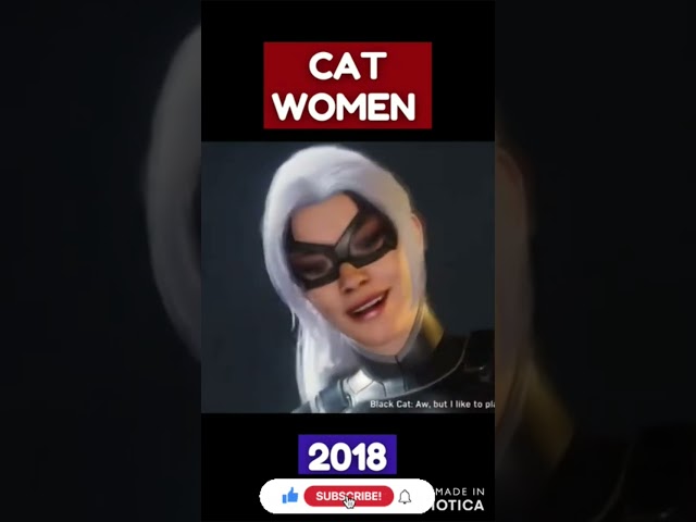 Evolution of Cat Women (1992-2022) #shorts #short #evolution #blackcat #spiderman #movie #viral #yt