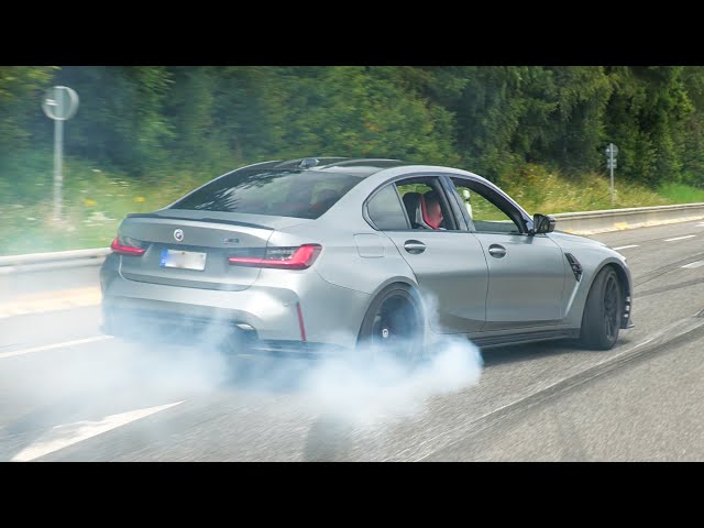 Crazy Loud BMW M3 G80 at the Nürburgring - BURNOUTS AND POWERSLIDES!