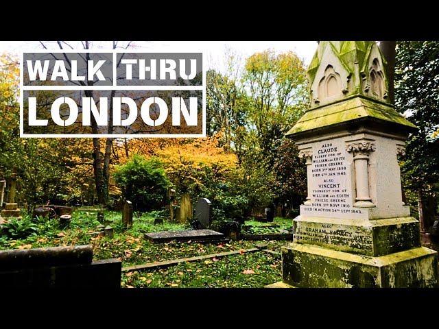 Most Haunted Neighbourhood | Spooky London Halloween Walk | Highgate Cemetery | Haloween 2024