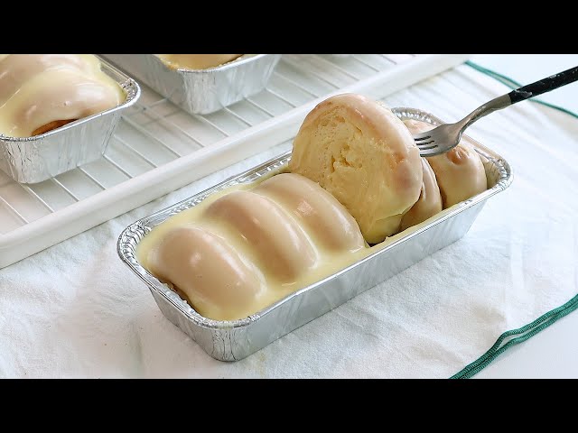 Condensed milk cream cheese sauce bomb! Delicious condensed milk cream cheese bread recipe!