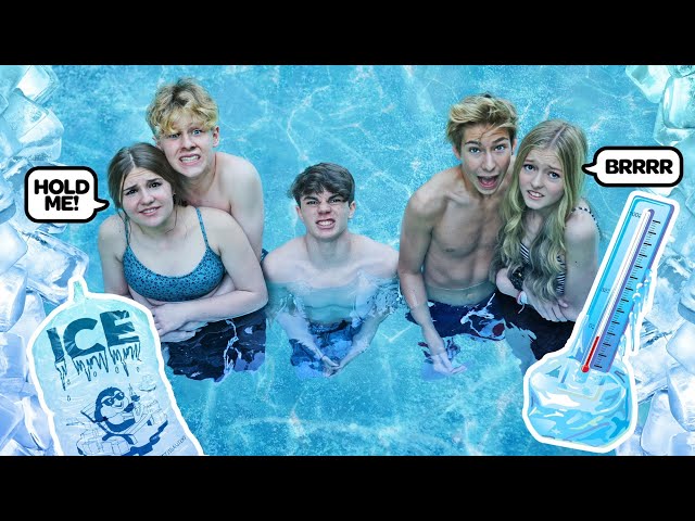 LAST TO LEAVE FREEZING ICE TUB WINS $10,000 CHALLENGE **GONE WRONG**❄️❄️| Sawyer Sharbino