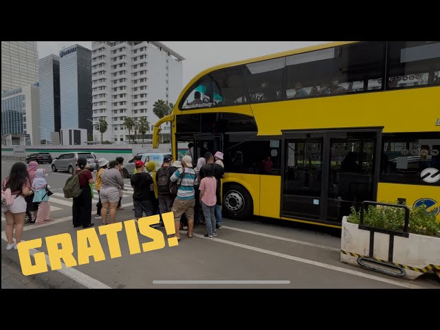 BUS GRATIS! Bus tingkat Transjakarta hadir kembali