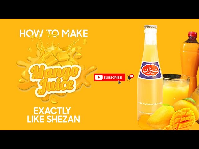 How to make and store Mango Juice exactly like Shezan (86th Episode)