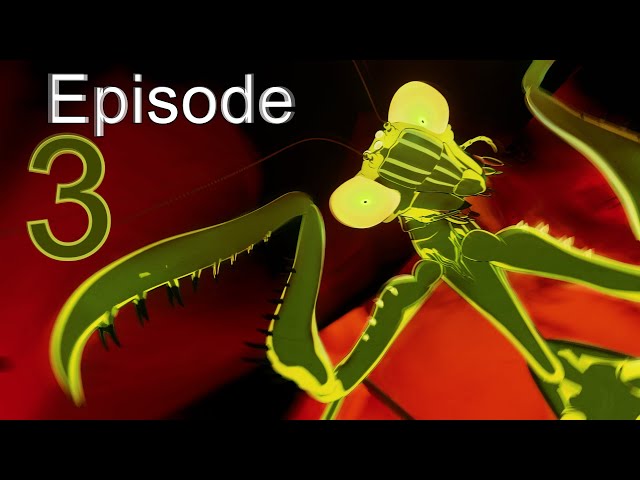 Humans-B-Gone! #3 - Giant Praying Mantis Attack - Sci-fi Insect Animation