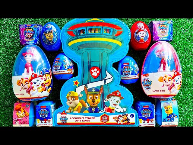 Unboxing PAW PATROL Station and mystery surprise collection ASMR