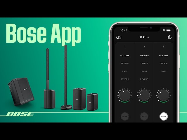 Using the Bose app with Portable PA systems